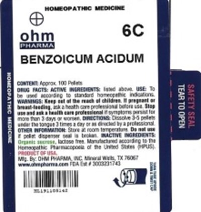 Md Tube Label (Benziocum Acidum   Md Tube Label)